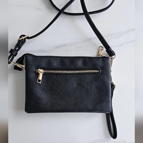 ISABELLE VEGAN CROSSBODY BAG WRISTLET CLUTCH - Picture 10 of 10